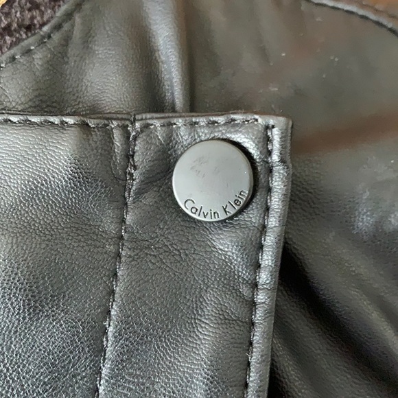 ✨CALVIN Klein Faux Leather Jacket✨ - Picture 3 of 14